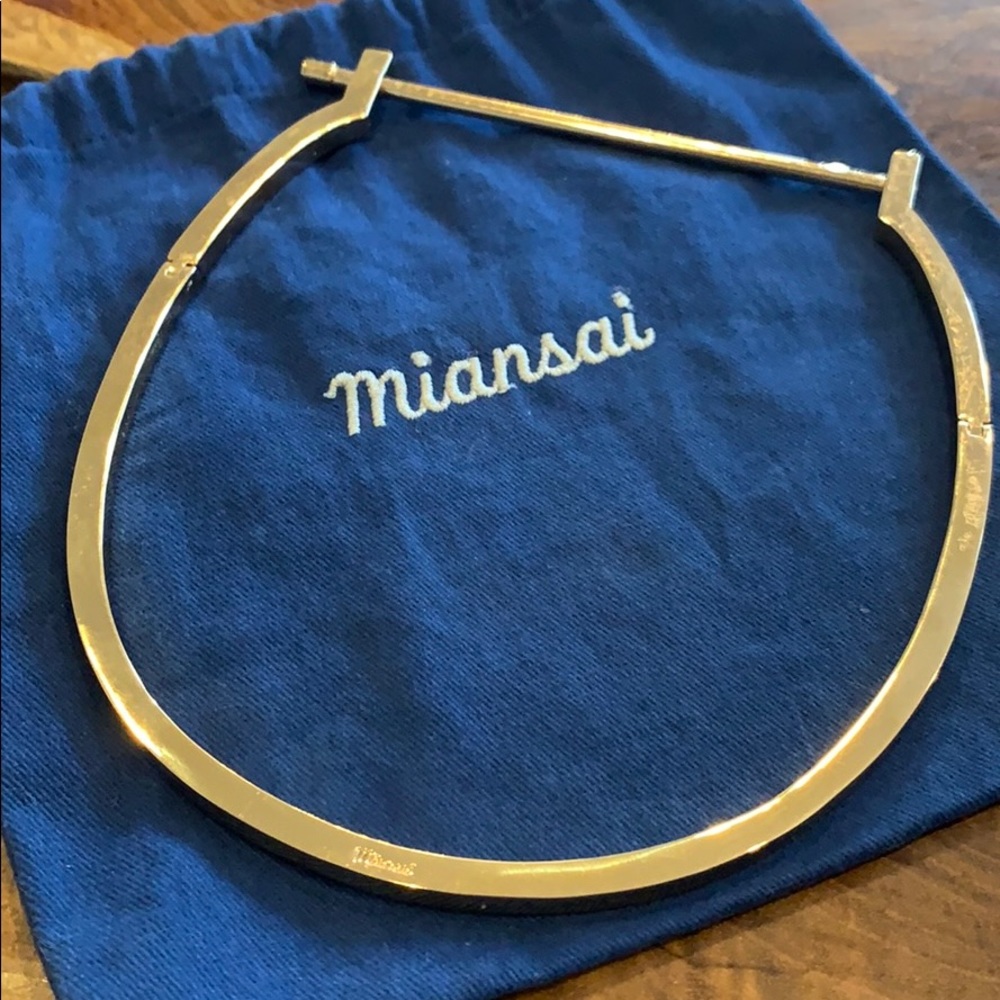 Miansai screw cuff rose gold choker necklace - Picture 2 of 4